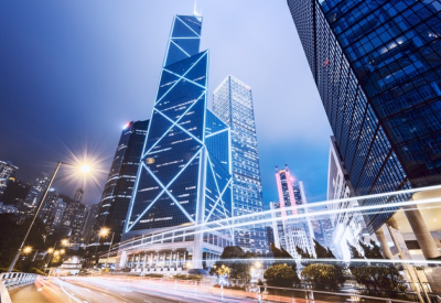 Hong Kong Central at night