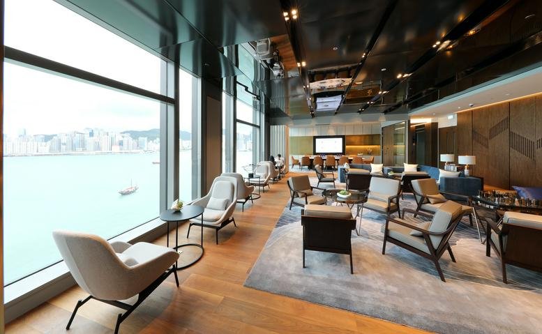 Spacious waterfront lounge at K11 Atelier, Level 7, 18 Salisbury Road, Tsim Sha Tsui, Hong Kong.