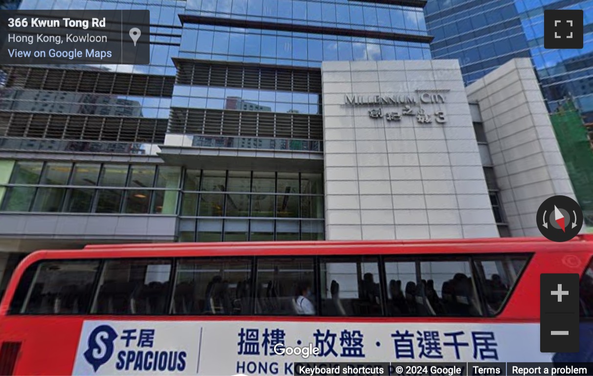 Street View image of Millennium City 3, 370 Kwun Tong Road, Floor 15, Hong Kong