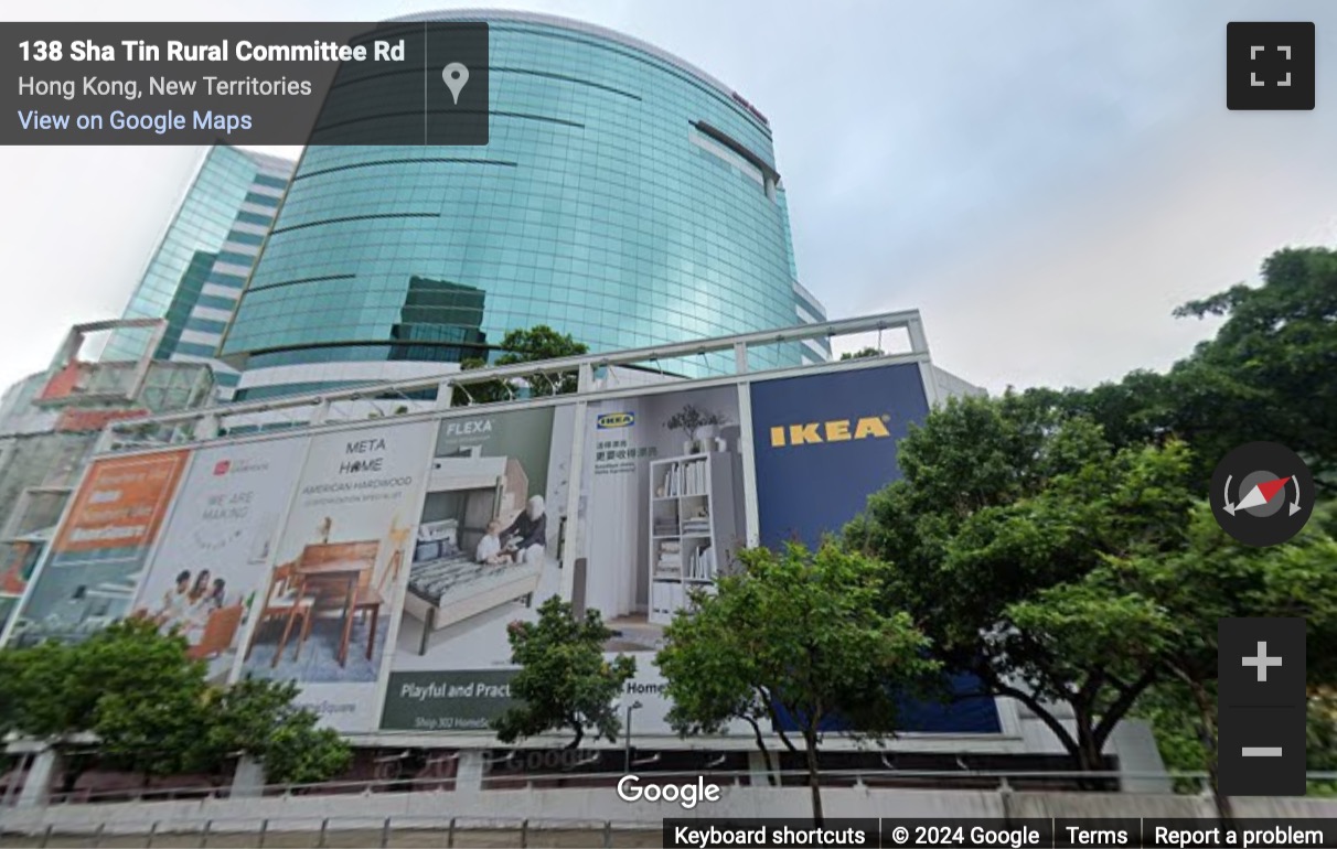 Street View image of 138 Sha Tin Rural Committee Road, 18/F, Tower 1, Grand Central Plaza