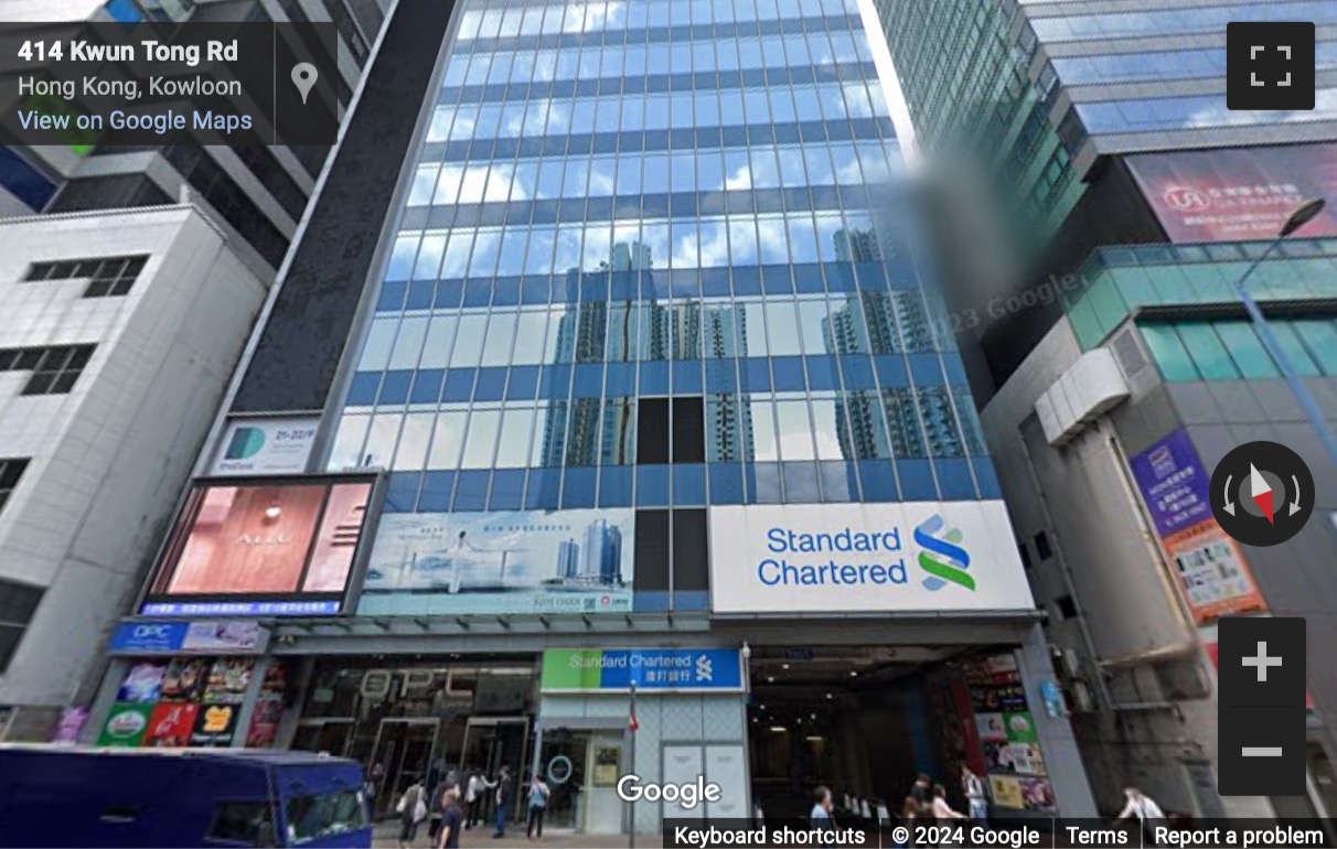 Street View image of One Pacific Centre, 414 Kwun Tong Road, 21-22/F, Kwun Tong, Hong Kong