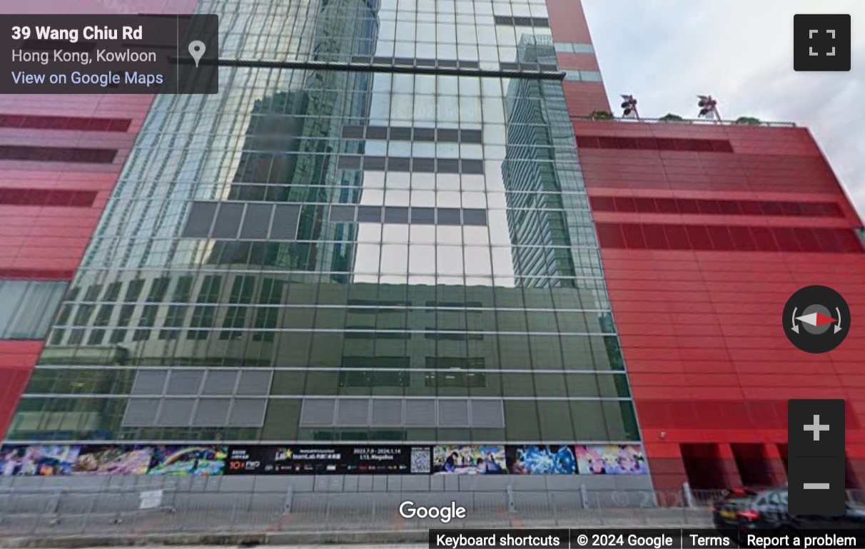 Street View image of 38 Wang Chiu Road, 26/F, Tower 1, Enterprise Square 5, Hong Kong