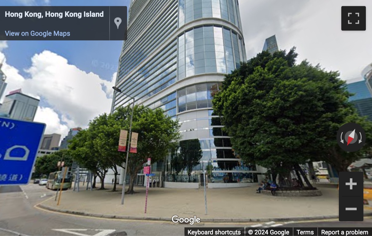 Street View image of 1 Tim Mei Avenue, Admiralty, CITIC Tower, 20th Floor, Hong Kong