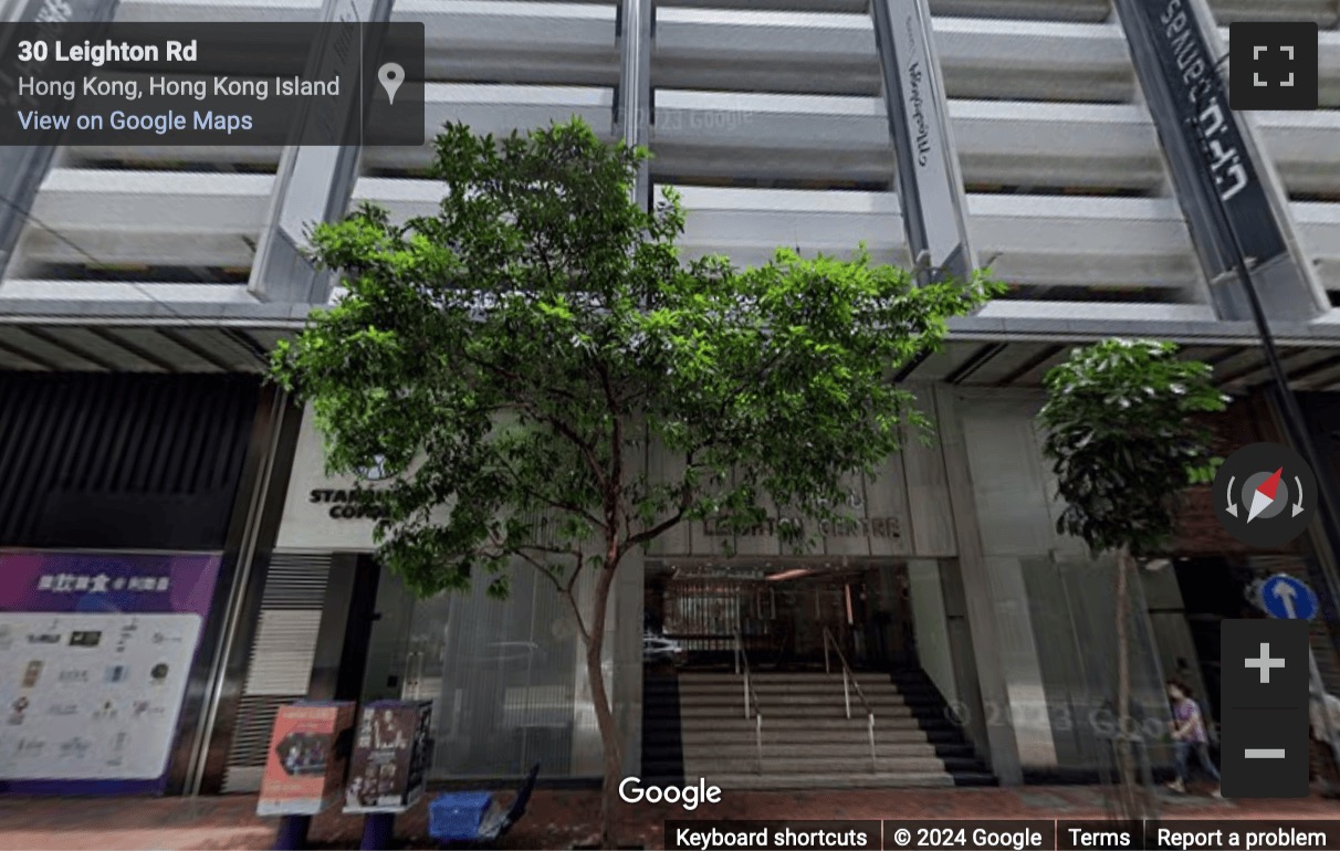 Street View image of 77 Leighton Road, Causeway Bay, 20th Floor, Leighton Centre, Hong Kong