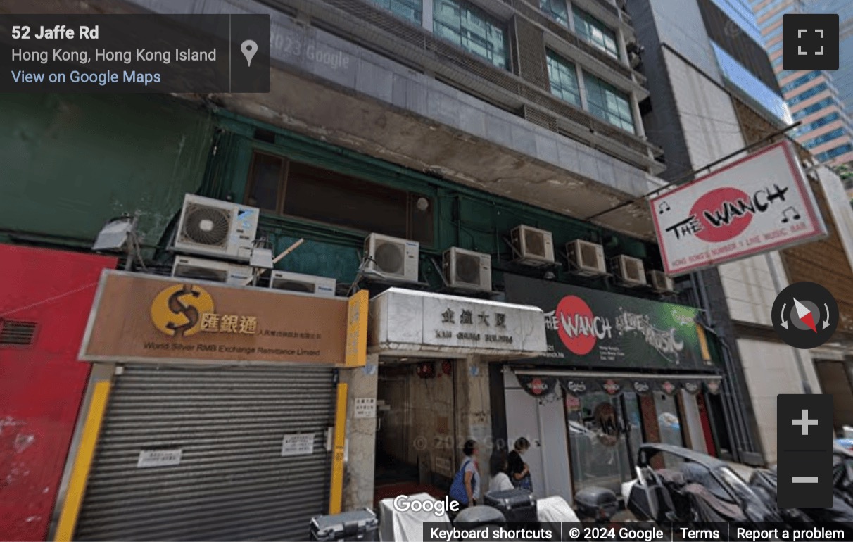 Street View image of 33 Lockhart Road, Wan Chai, Hong Kong