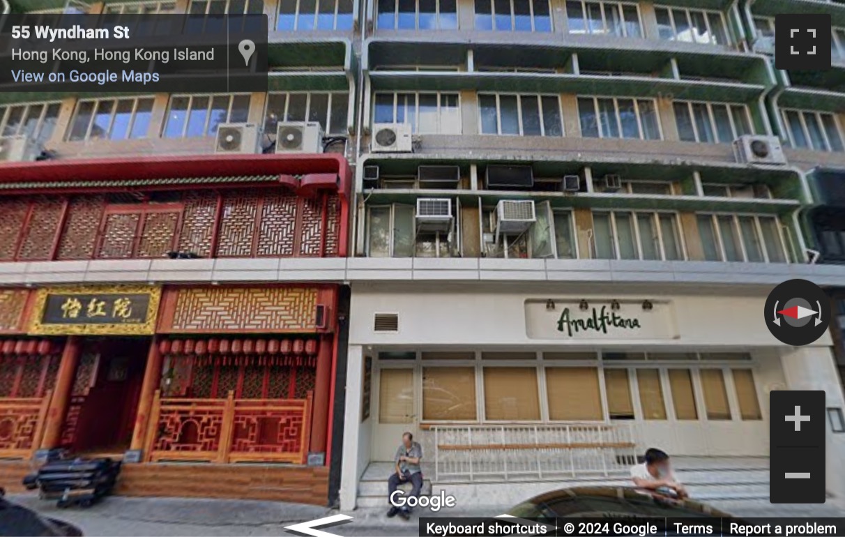 Street View image of 10th Floor, Yu Yuet Lai Building, 43-55 Wyndham Street, Hong Kong