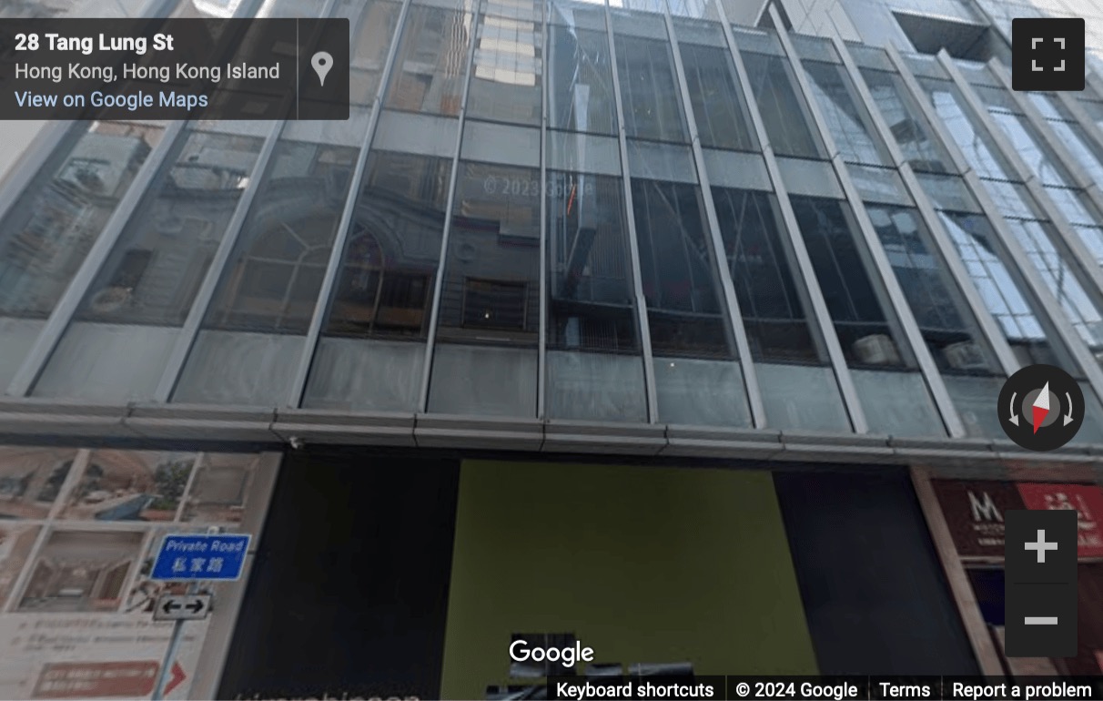 Street View image of 1-29 Tang Lung Street, 15/F Soundwill Plaza II – Midtown, Hong Kong