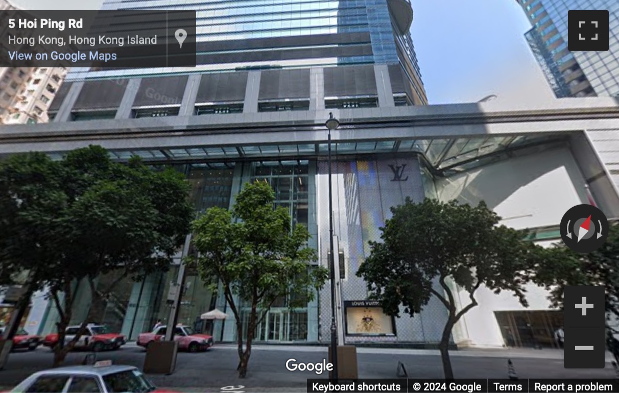 Street View image of Lee Garden One, 33 Hysan Avenue, 46/F, Hong Kong