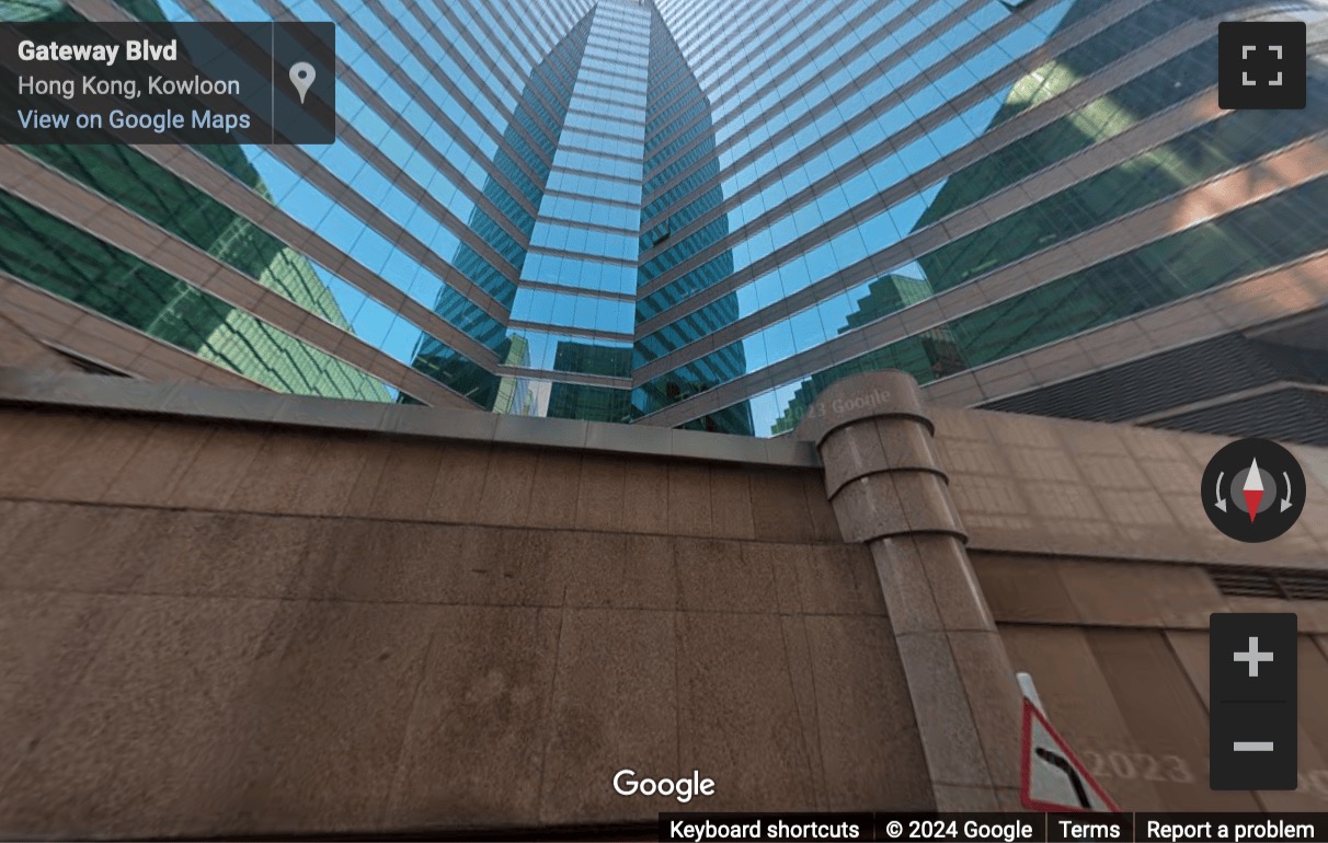 Street View image of The Gateway Tower 5, 15 Canton Road, 29th & 30th floor, Hong Kong